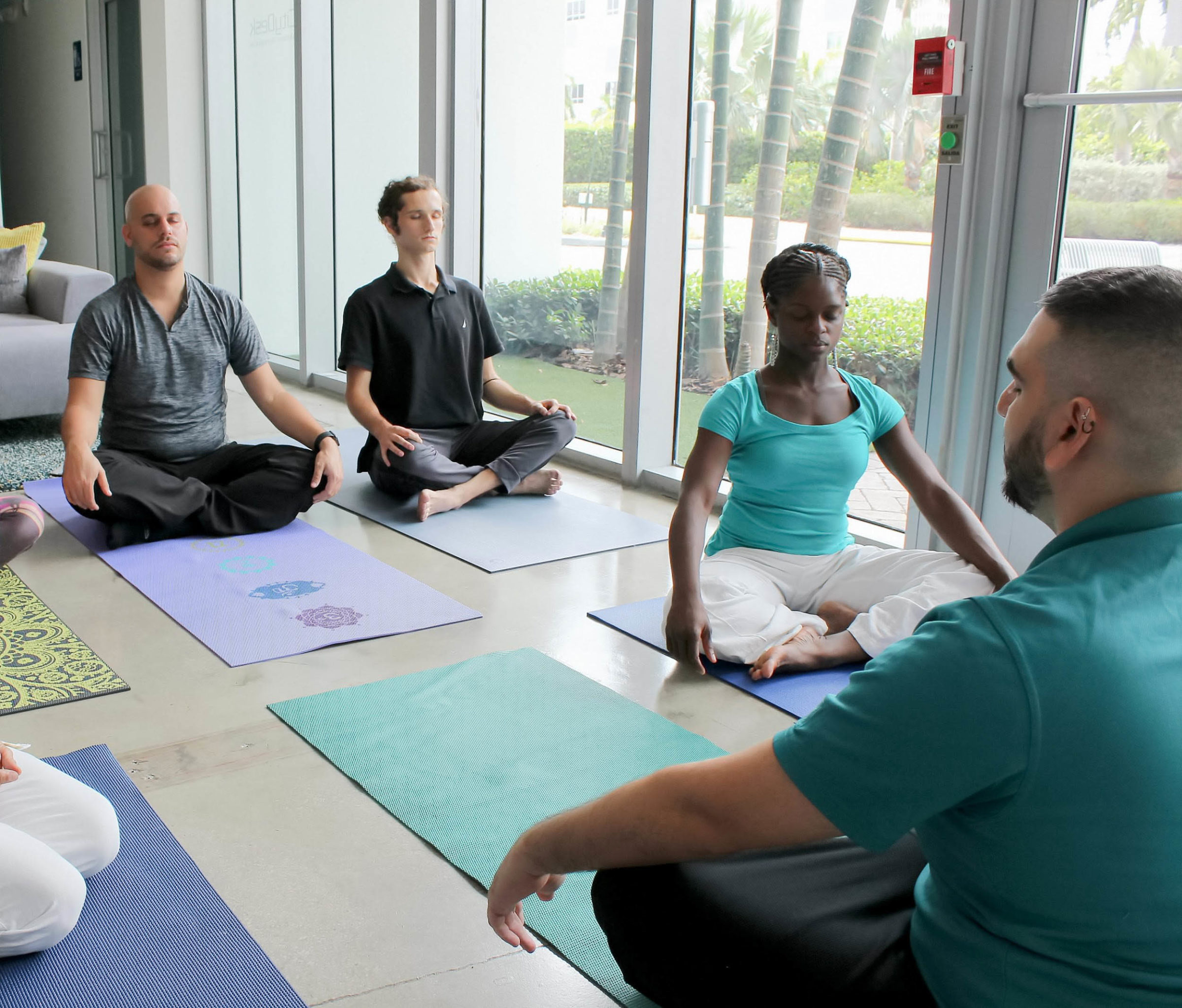 People Meditating